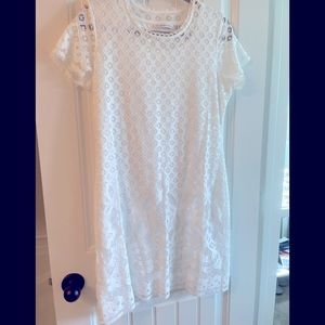 Isaac Mizrahi white lace dress